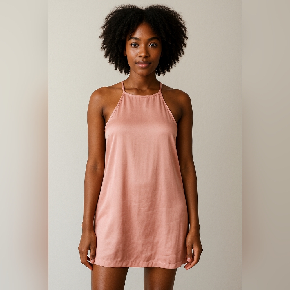 Samsoe Samsoe Pink Slip Dress | Silky Lined | Size S | NWT